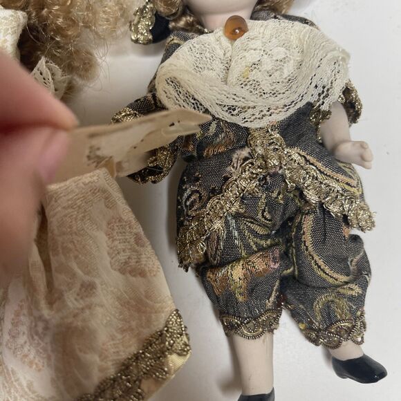 Rare Vintage Porcelain Bisque Albachiara Doll Set by Carlo Comarretto w Tag - Picture 9 of 14